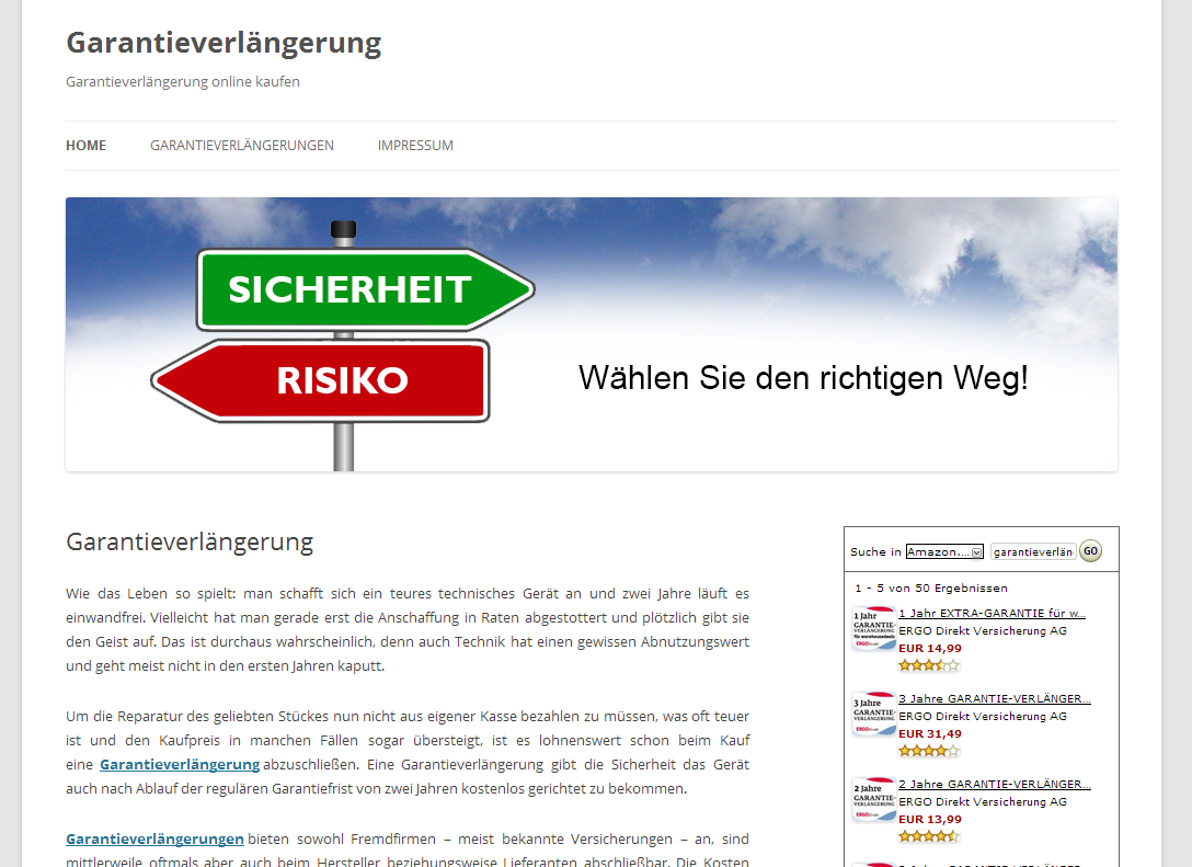 Details : Garantieverlängerung