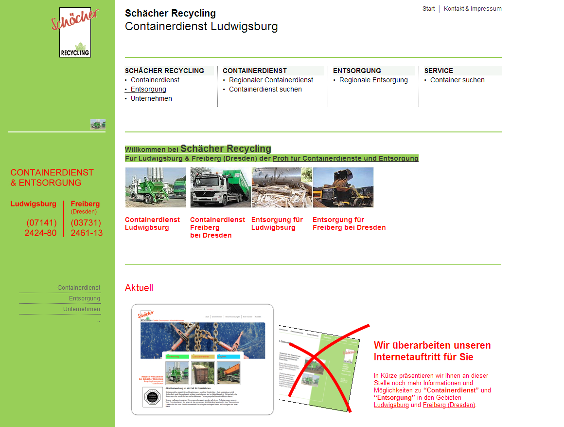 Details : Schächer Recycling | Containerdienst & Entsorgung für Ludwigsburg und Freiberg