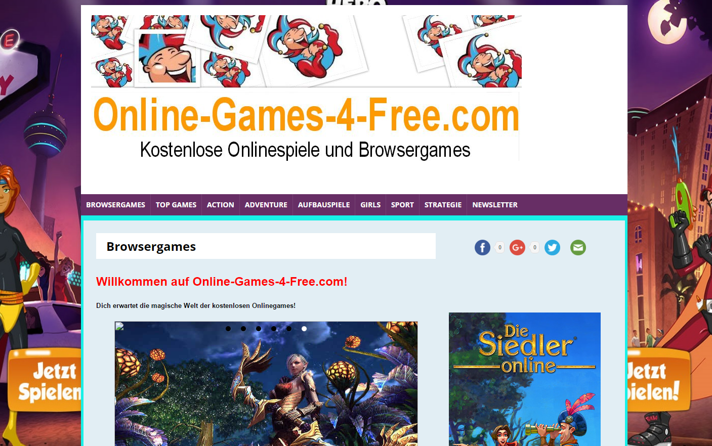 Details : Kostenlose Onlinespiele auf online-games-4-free.com