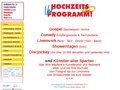 Details : Hochzeitsagentur, Weddingplaner, Künstleragentur für Ihre Hochzeit