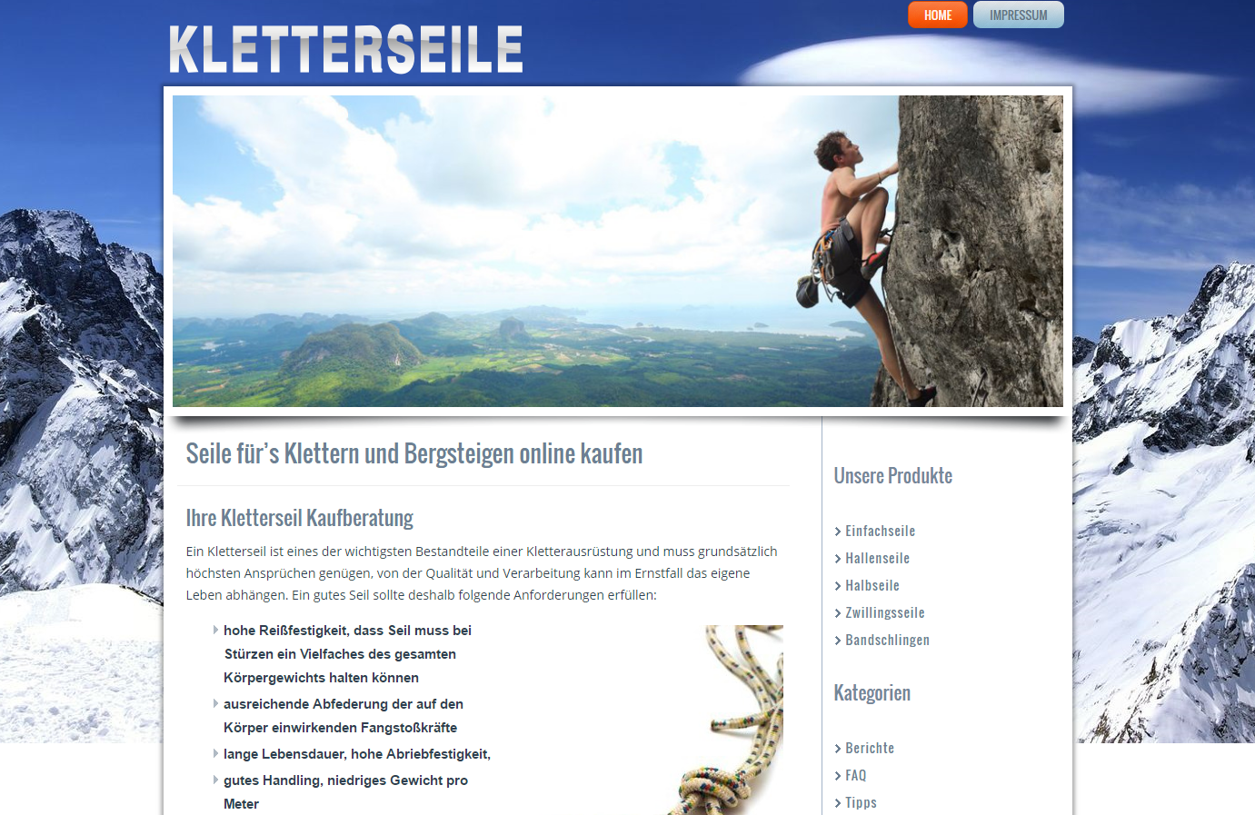 Details : Kletterseil kaufen Ratgeber