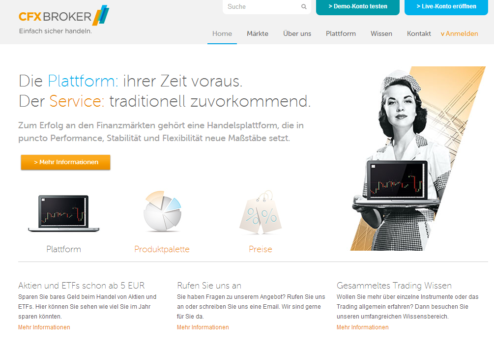 Details : CFX Broker - Einfach sicher handeln