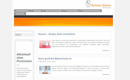 zahne.net - Informationen zur Zahnpflege und Zahnbehandlung