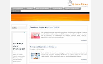 Details : zahne.net - Informationen zur Zahnpflege und Zahnbehandlung