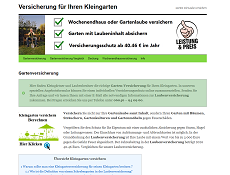 Details : Kleingartenversicherung 
