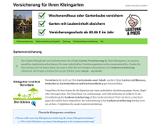 Kleingartenversicherung 