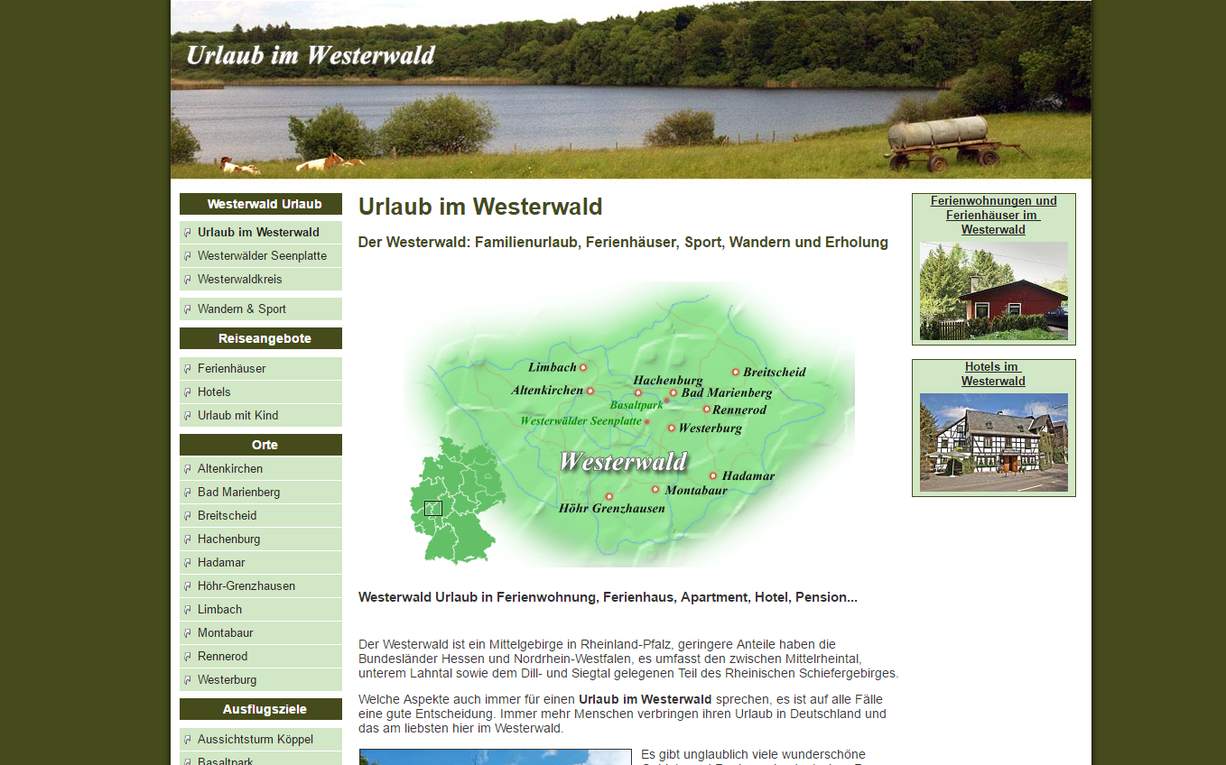 Details : Westerwald Ferienwohnungen