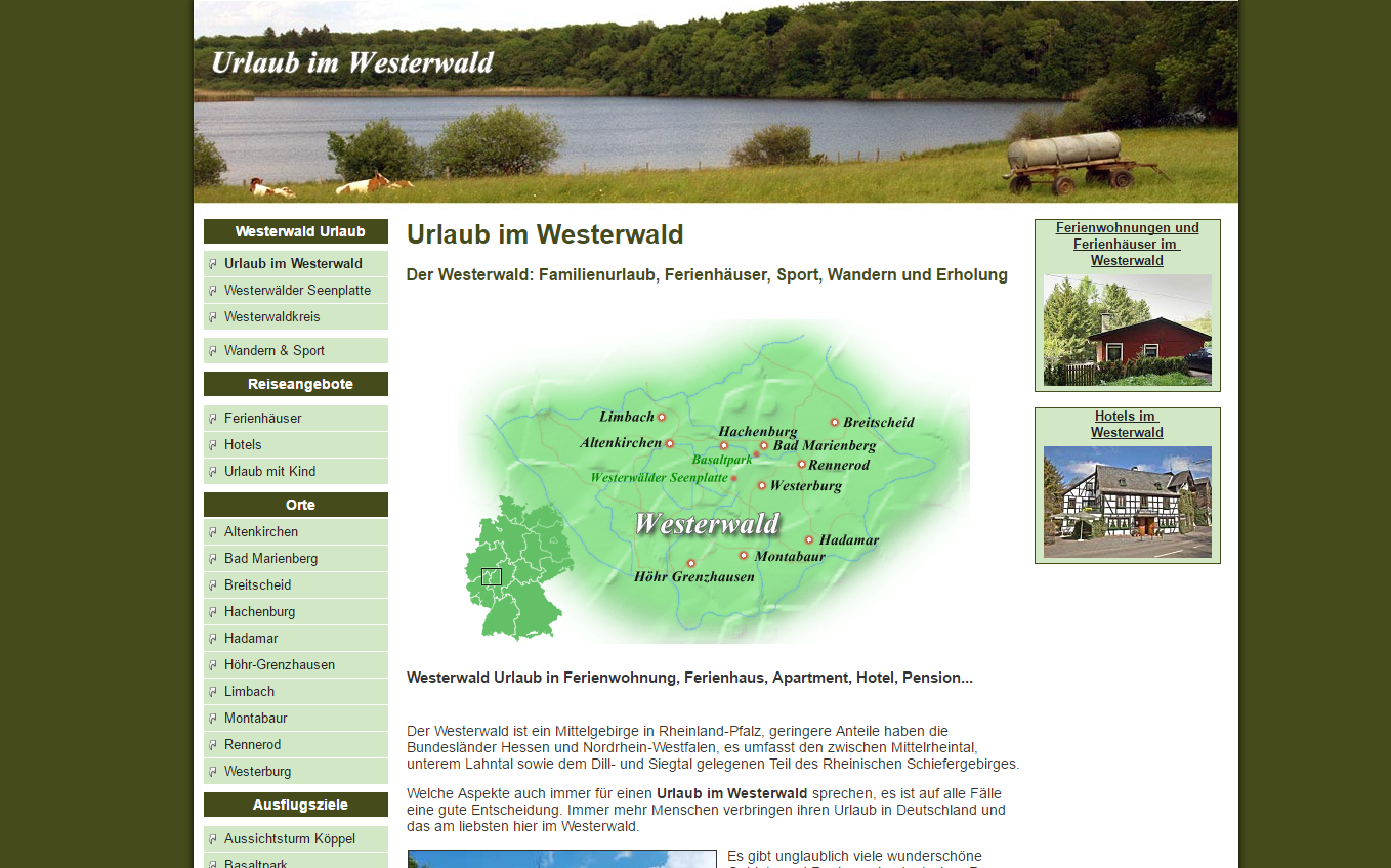 Westerwald Ferienwohnungen