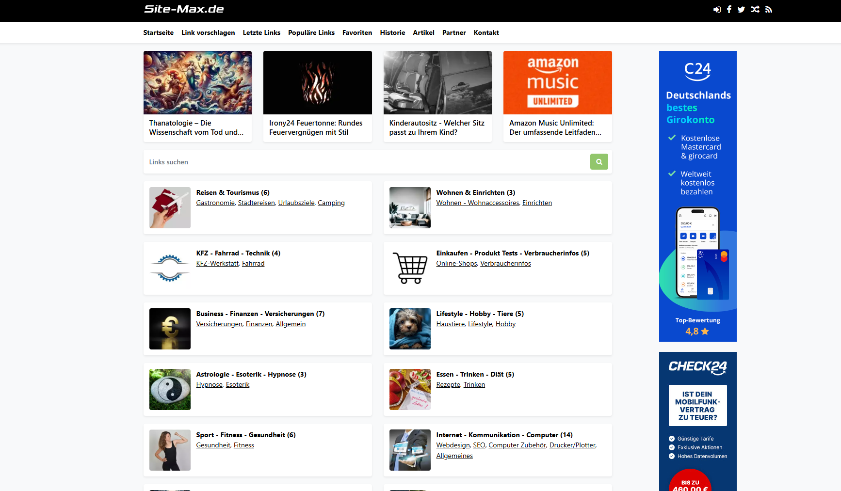 Site-Max - Web- und Artikelverzeichnis