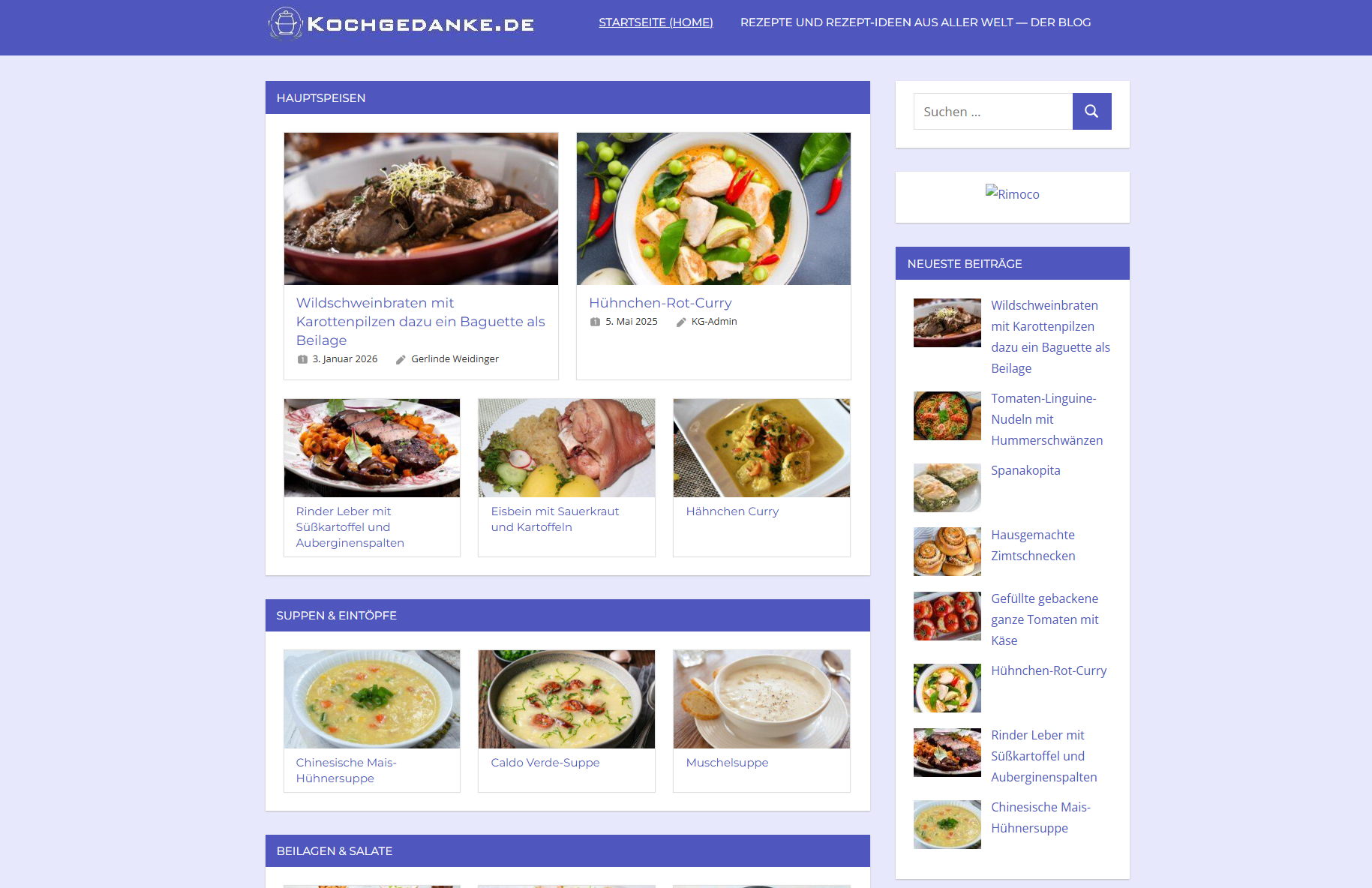Rezepte und Rezept-Ideen aus aller Welt