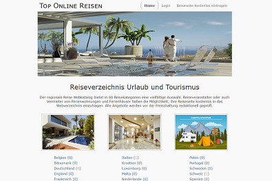 Details : Der Reise Webkatalog von Top Online Reisen